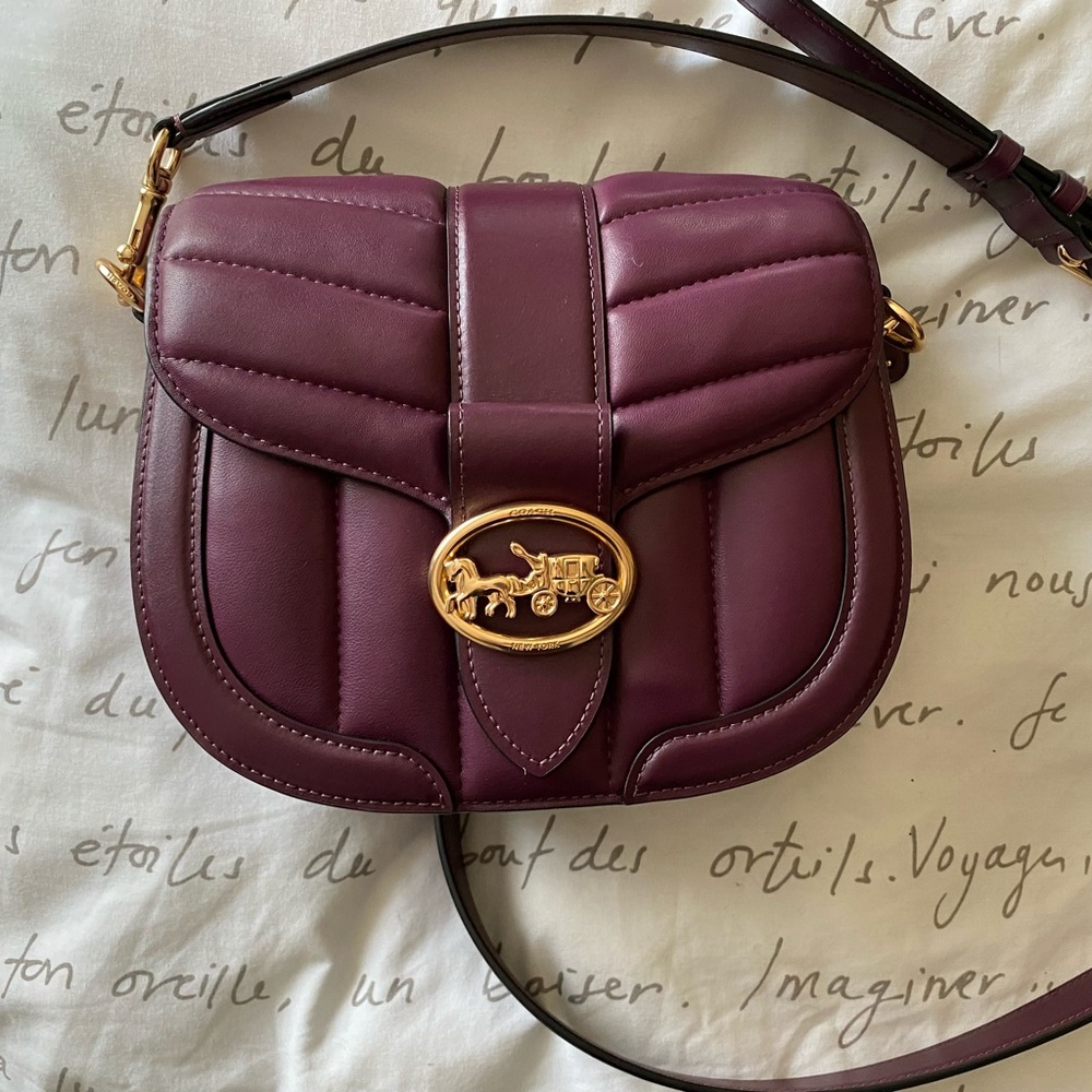 Coach Georgie Quilted Saddle Bag